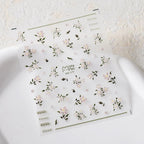 Yellow Flowers Nail Art Stickers Adhesive Wild Flower Sticker Decals MN379