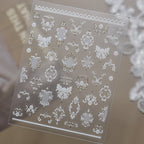 Baroque Vintage Lace Nail Art Stickers 1099
