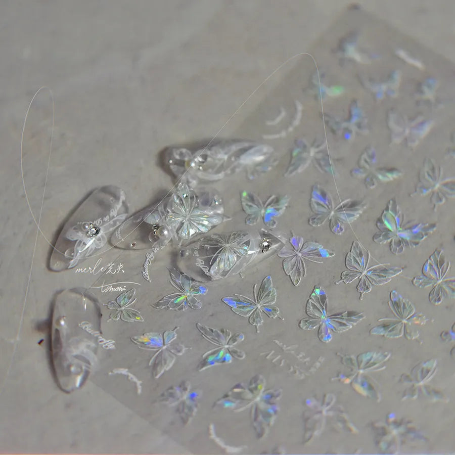 3D Daisy Flower Nail Stickers – Ultra-Thin Nail Art Decals to1343