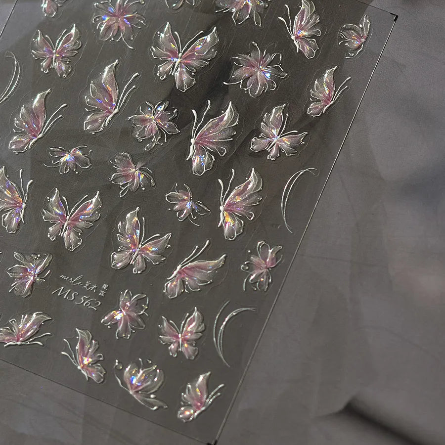 3D Daisy Flower Nail Stickers – Ultra-Thin Nail Art Decals to1343