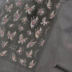 Aurora Light Butterfly Nail Art Stickers Adhesive Embossed Pink Wing Design Sticker Decals MS562 Jelly