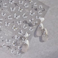 White Butterfly Nail Sticker 3D Adhesive Decals