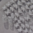 3D Butterfly Nail Stickers - Shimmer Glitter Fairy Wing Nail Art Decals 