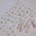 Retro Flower Nail Art Stickers Adhesive Rose Leaf Sticker Decals