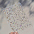 Aurora Light Butterfly Nail Art Stickers Adhesive Embossed Wings Sticker Decals MS764