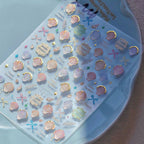 5D Seashell Nail Art Stickers – Summer Beach Theme Decals MS812