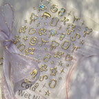 5D Chrome Heart Star Nail Stickers | Y2K Cyber Liquid Metal Decals