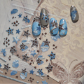 Leopard Print Cross Nail Stickers