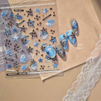 Trendy Leopard Print Cross Nail Stickers | DIY Edgy Animal Print Nail Art Decals 