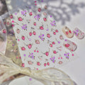 3D Strawberry Cherry Nail Stickers – Kawaii Fruit Decals 