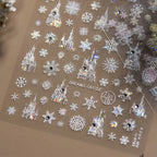 Magical Castle & Snowflake Holographic 3D Nail Stickers to4793