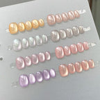 Magnetic Cat Eye Gel Polish Kit -  7 Colors Holographic & Shimmer Nail Polish (12ml)