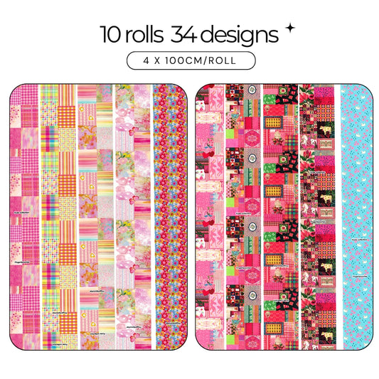 Maximalist Patchwork Nail Foil Collection - 381