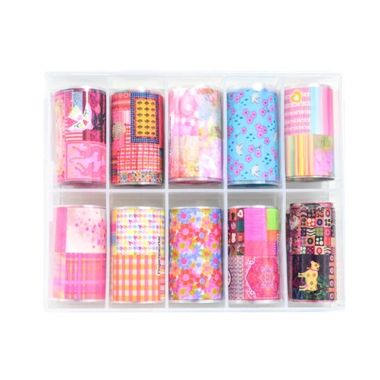 Maximalist Patchwork Nail Foil Collection - 381