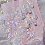 Mermaid & Beach Vibes Nail Art Stickers – Summer 5D Embossed Decals