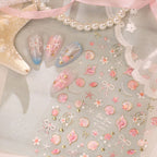 Mermaidcore 3D Shell & Starfish Nail Art Stickers 