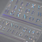 Metal Alphabet Nail Art Stickers Adhesive Sliders Silver Gold Initials Sticker Decals M146