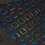 Metal Effect Nail Art Stickers Adhesive Slider Gold Silver Grid Sticker Decals 