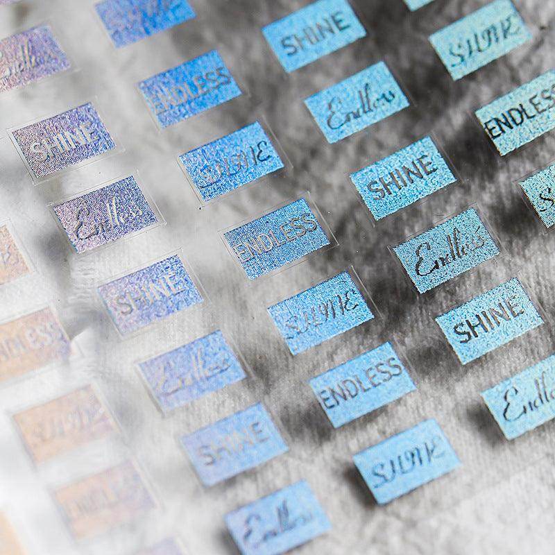 Metal Gold French Lines Nail Art Stickers Adhesive Silver Star 3D Sticker Decals G021 - Nail MAD