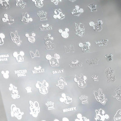 Metal Gold French Lines Nail Art Stickers Adhesive Silver Star 3D Sticker Decals G021 - Nail MAD