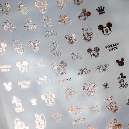Metal Gold French Lines Nail Art Stickers Adhesive Silver Star 3D Sticker Decals G021 - Nail MAD