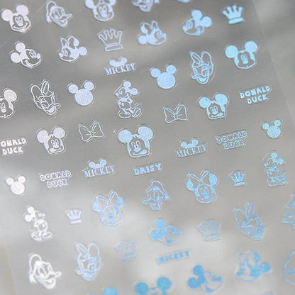 Metal Gold French Lines Nail Art Stickers Adhesive Silver Star 3D Sticker Decals G021 - Nail MAD