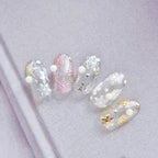 Metal Snowflake Nail Art Stickers Laser Snowman Sticker Decals MS460