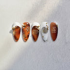 Metal Snowflake Nail Art Stickers Laser Snowman Sticker Decals MS460