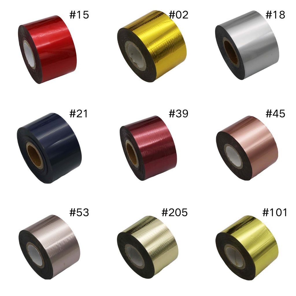 Metallic Gold Nail Foil Roll – 120m Silver Chrome Transfer Foil for Nails
