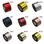 Metallic Gold Nail Foil Roll – 120m Silver Chrome Transfer Foil for Nails