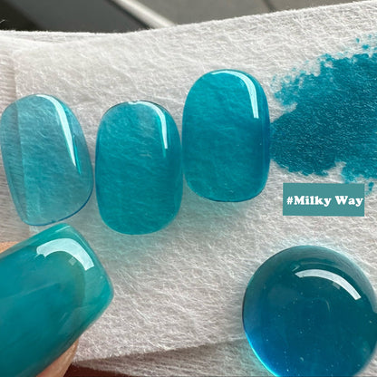 HEMA-Free Stained Glass Gel Polish - 9-Piece Rainbow Jelly Collection (12ml)