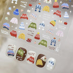 5D Cozy Sweater Nail Stickers | Embossed Knit Texture Decals 5305