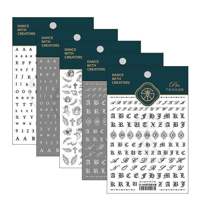 NailMAD Cupid Nail Art Stickers Adhesive Angel with Cross 3D Sticker Decals TS449 - Nail MAD