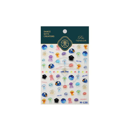 NailMAD Jellyfish Cartoon Nail Art Stickers Adhesive Cute Summer Sea Sticker Decals M130 - Nail MAD
