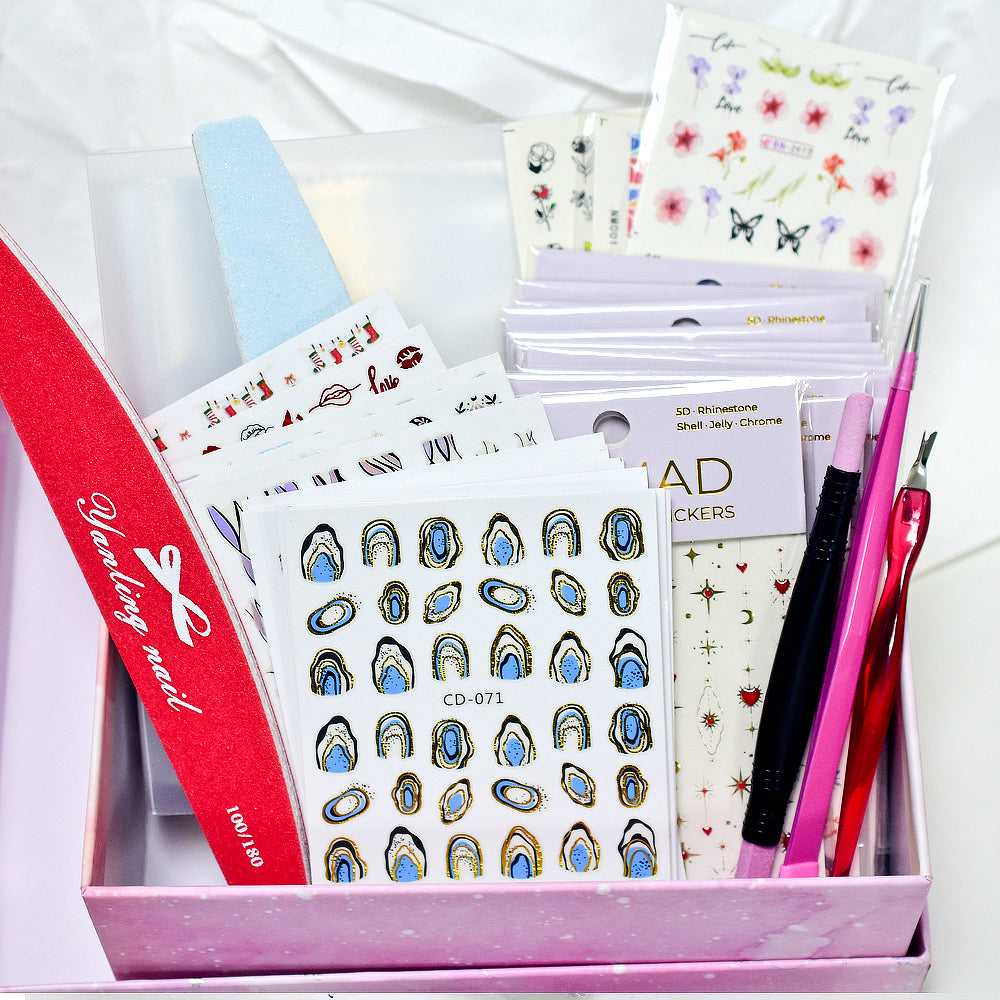 NailMAD Mystery Box - Nail Art Stickers & Tools
