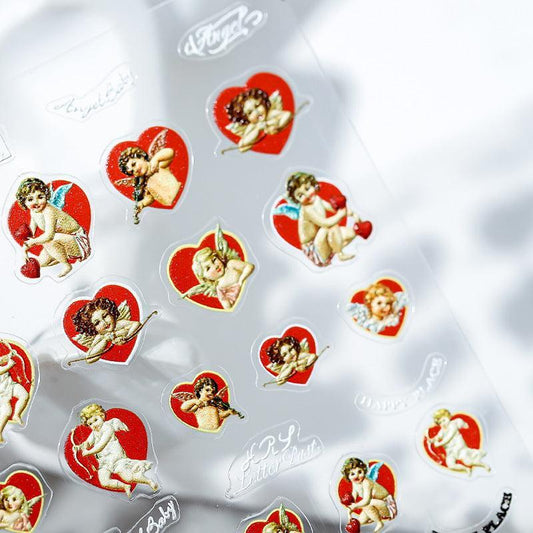 NailMAD Nail Art Stickers Adhesive Cupid Sticker Decals TS1199 - Nail MAD