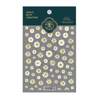 NailMAD Nail Art Stickers Adhesive Daisy Flower 3D Sticker Decals TS467 - Nail MAD