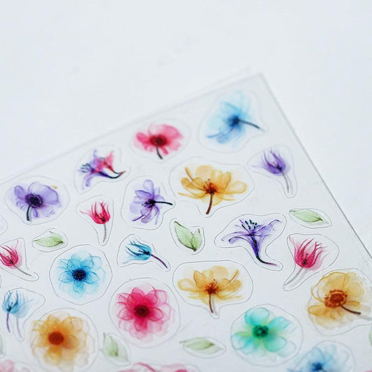 NailMAD Nail Art Stickers Adhesive Dye Flower Sticker Decals TS1196 - Nail MAD