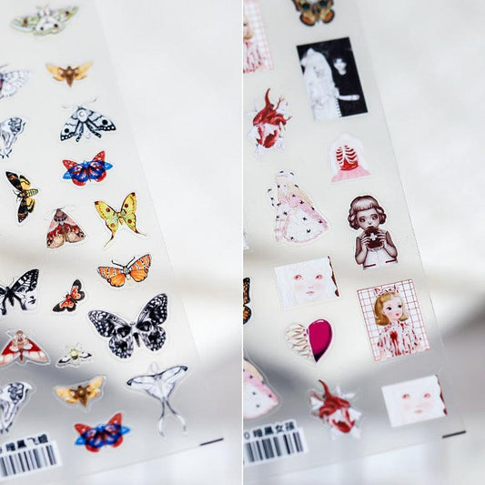 NailMAD Nail Art Stickers Adhesive Embossed Butterfly Sticker Decals TS670 - Nail MAD