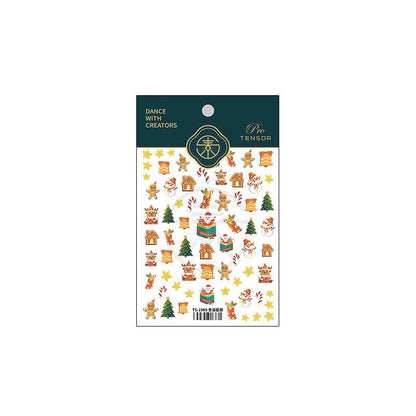 NailMAD Nail Art Stickers Adhesive Embossed Christmas Snowflake SnowmanTS1969 - Nail MAD