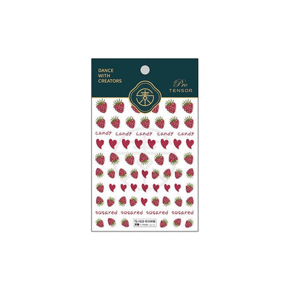 NailMAD Nail Art Stickers Adhesive Embossed Raspberry TS1523 - Nail MAD