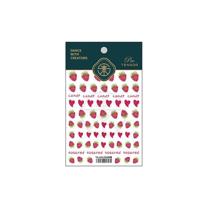 NailMAD Nail Art Stickers Adhesive Embossed Raspberry TS1523 - Nail MAD