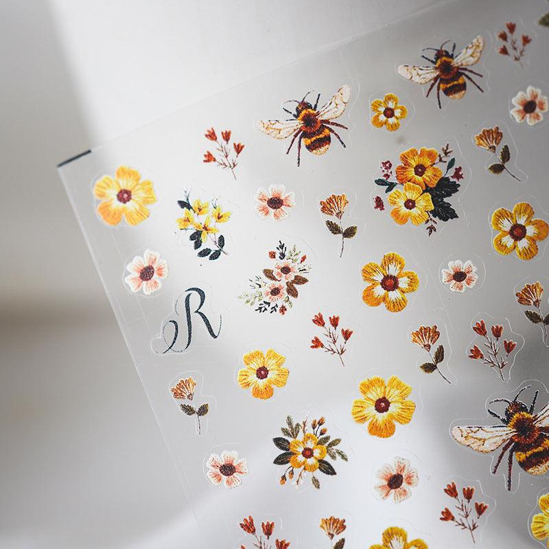 NailMAD Nail Art Stickers Adhesive Flowers 3D Sticker Decals TS112 - Nail MAD