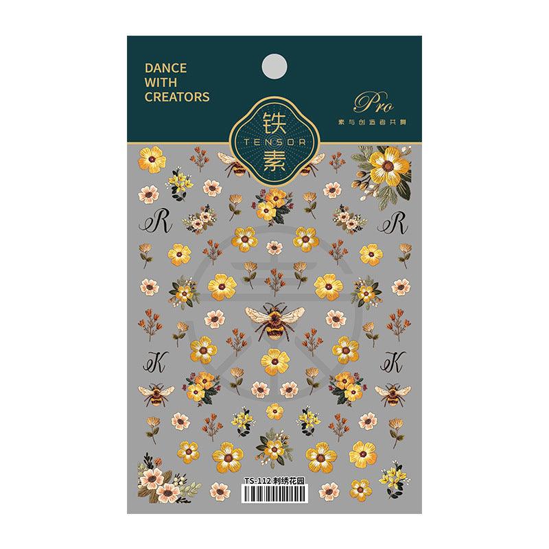 NailMAD Nail Art Stickers Adhesive Flowers 3D Sticker Decals TS112 - Nail MAD