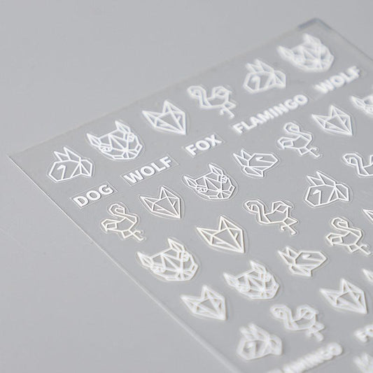 NailMAD Nail Art Stickers Adhesive Folding Animals Fox TS154 - Nail MAD