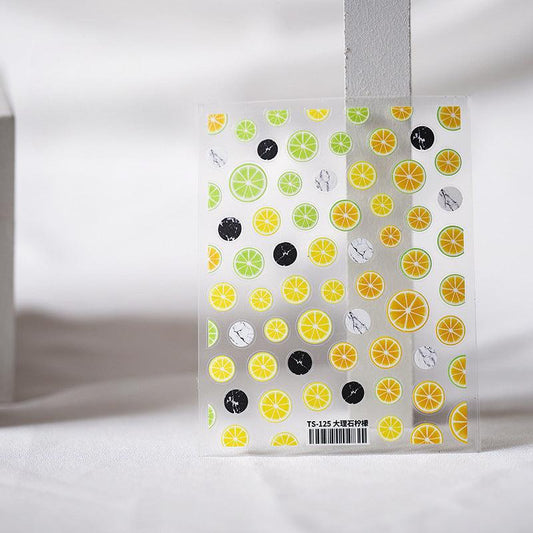 NailMAD Nail Art Stickers Adhesive Lemon Fruit Sticker Decals TS125 - Nail MAD