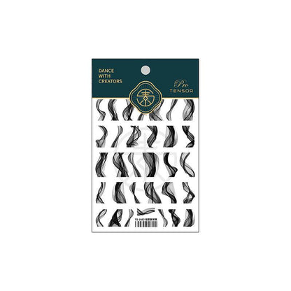 NailMAD Nail Art Stickers Adhesive Slider Smoke Shape Sticker Decals - Nail MAD