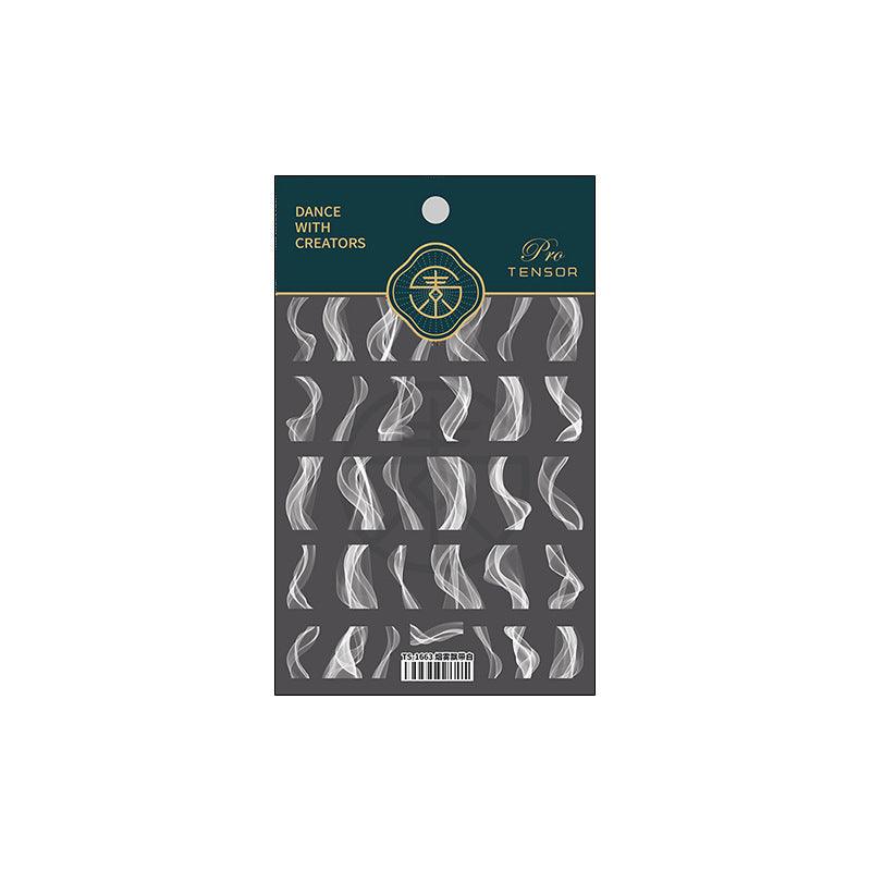 NailMAD Nail Art Stickers Adhesive Slider Smoke Shape Sticker Decals - Nail MAD
