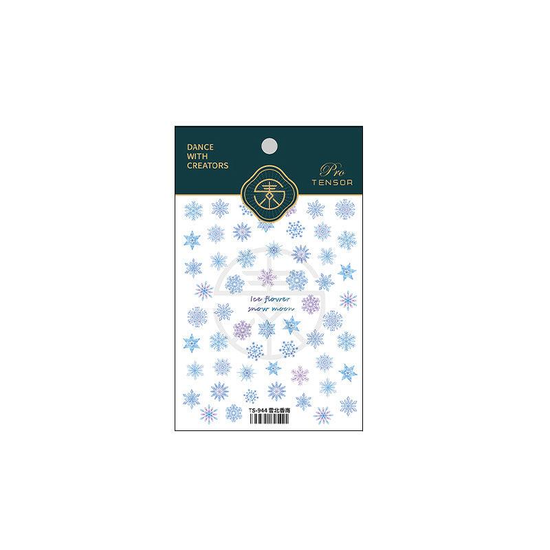 NailMAD Nail Art Stickers Adhesive Slider Snowflake Embossed Sticker Decals - Nail MAD