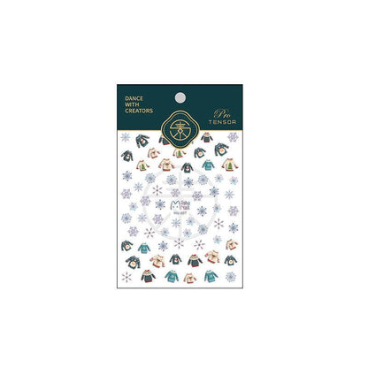 NailMAD Nail Art Stickers Adhesive Slider Snowflake Embossed Sticker Decals - Nail MAD